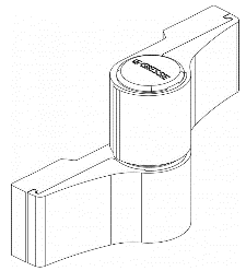 BISAGRA APER INT DOMINA HP - 2 ALAS REF: 05160V 500 : COLOR NEGRO