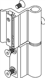 [233033] BISAGRA PRACTICABLE IZQUIERDA COLOR NEGRO