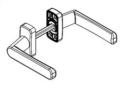 [308502] JUEGO MANILLAS PUERTA COLOR NEGRO